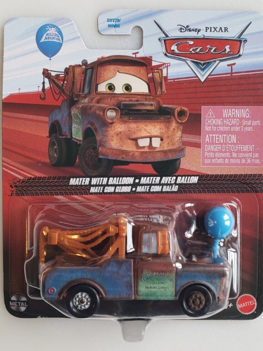 Disney Pixar Cars Mater With Balloon Diecast Mattel 20th Anniversary 2026 New